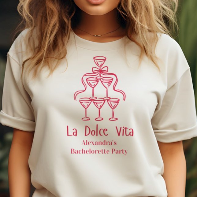 Camiseta Fim de Semana de Solteira La Dolce Vita (Criador carregado)