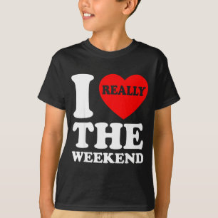 Camiseta Fim de Semana do Coração Engraçado Presentes de Ac