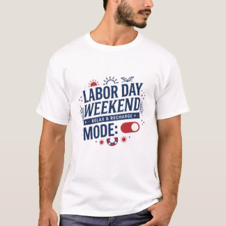 Camiseta Fim de Semana do Dia do Trabalhador Relax