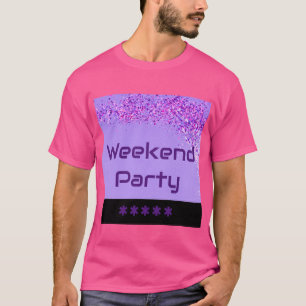 Camiseta Fim de Semana Personalizado Aproveitando a Festa d
