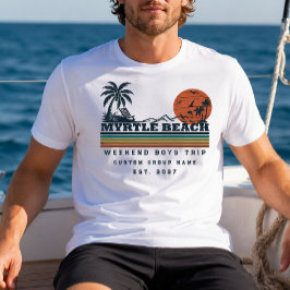 Camiseta Fim de Semana Personalizado em Myrtle Beach para F