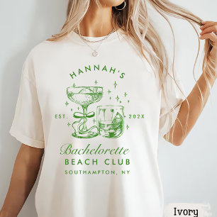 Camiseta Fim de Semana Retro Moderno Amarelo e Verde para D