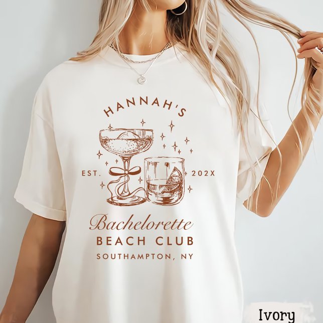 Camiseta Fim de Semana Retro Moderno Azul e Marrom de Solte (Criador carregado)