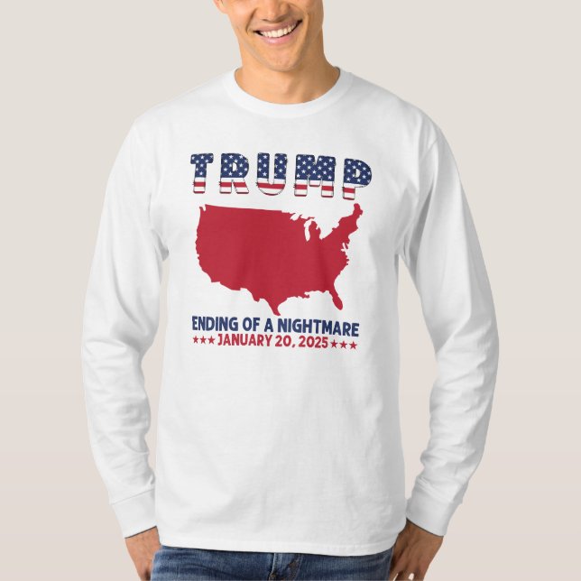 Camiseta Fim de um Pesadelo de Trump  (Frente)