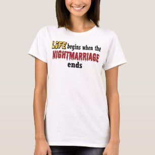 Camiseta Fim do casamento noturno