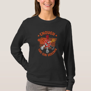 Camiseta Fim do controle de violência contra armas crianças
