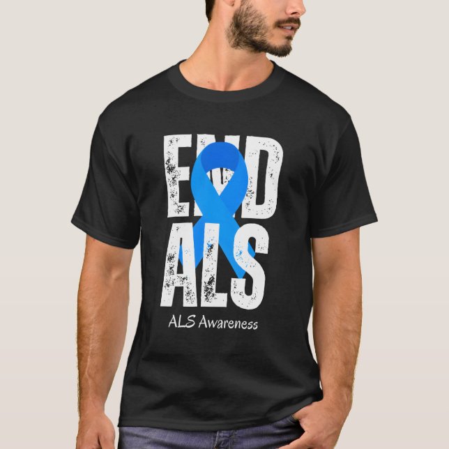 Camiseta Fim do mês de conscientização do Als Suporte a Fit (Frente)