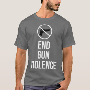 Camiseta Fim do Visto de Controle de Armas de Violência con
