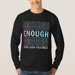 Camiseta Fim suficiente da violência contra as armas, sem V