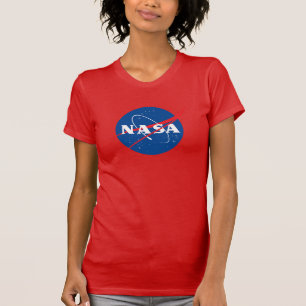 Camiseta fina de mulheres da NASA (Comet Red)