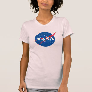 Camiseta fina de mulheres da NASA (Horizon Pink)