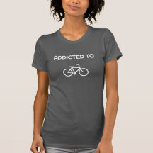 Camiseta fina feminina | Viciado em bicicleta