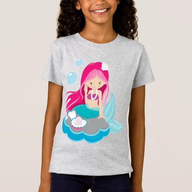 Camiseta fina para raparigas (Frente)