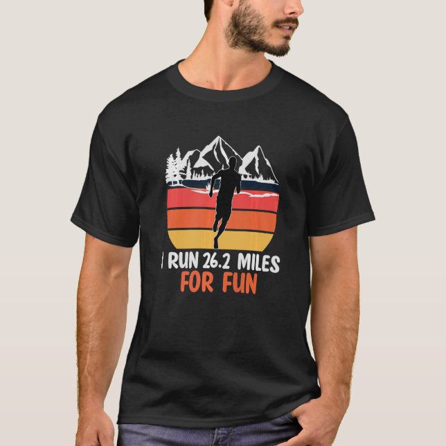 Camiseta Finalizador da Primeira Maratona 26 2 Executado (Frente)