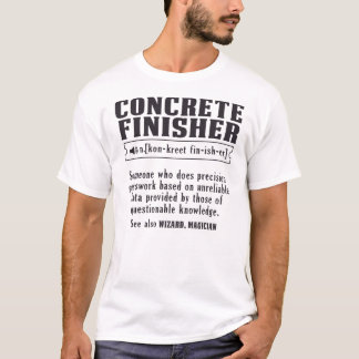 Camiseta Finalizador de Concreto é definido como este