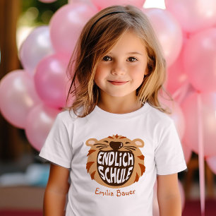 Camiseta Finalmente escola criança escolar 1ª classe início