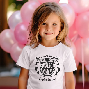 Camiseta Finalmente escola criança escolar 1ª classe início