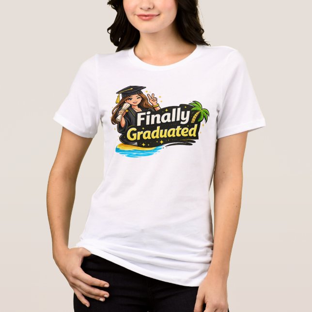 Camiseta Finalmente Graduado 🎓 Camisa de Formatur (Frente)