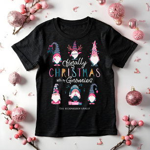 Camiseta Finalmente Natal Com Meus Gnomos Engraçados