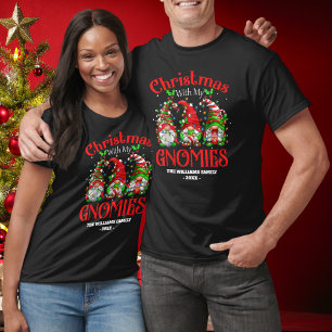 Camiseta Finalmente, Natal Com Minha Família Gnomies Corres