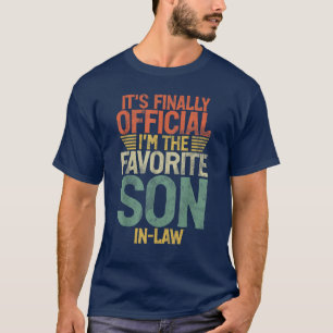 Camiseta Finalmente sou o filho favorito na lei