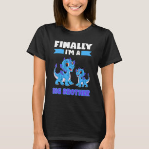 Camiseta Finalmente, sou um grande irmão, irmão grande.