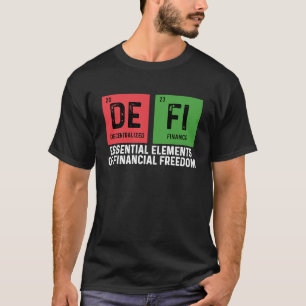 Camiseta Financiamento Descentralizado do Cryptocurrency do