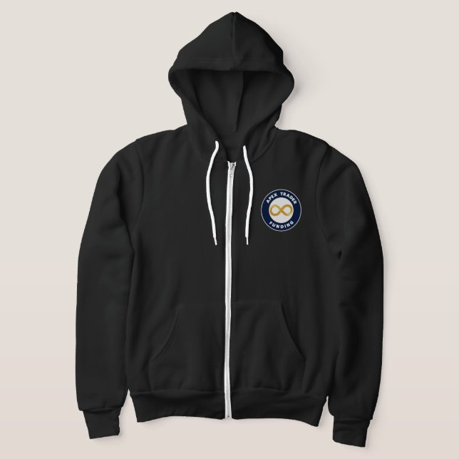 Camiseta Financiamento do Apex Trader - Logotipo Zip Hoodie (Postura )