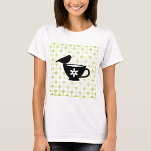 Camiseta Finch na teacup Silhouette
