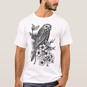 Camiseta Finch no ramo de cereja