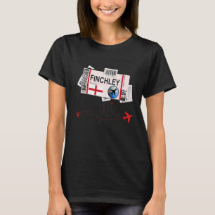 Camiseta Finchley Girl Finchley Bordo Finchley
