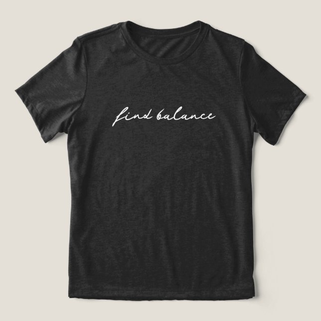 Camiseta 'Find Balance' Pause Breathe Seeker of Peace Gift  (Design frontal)