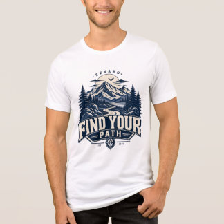 Camiseta Find Your Path Mountain Adventure Vintage Outdoor