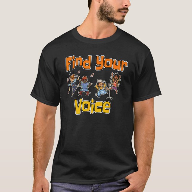 Camiseta Find Your Voice Summer Reading Program 2023 Librar (Frente)