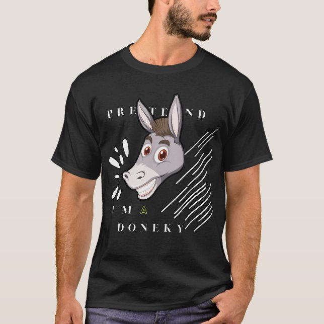 Camiseta finge que sou burro (Frente)