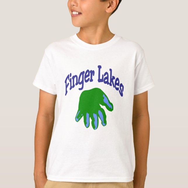 Camiseta Finger Lake Cartoon (Frente)
