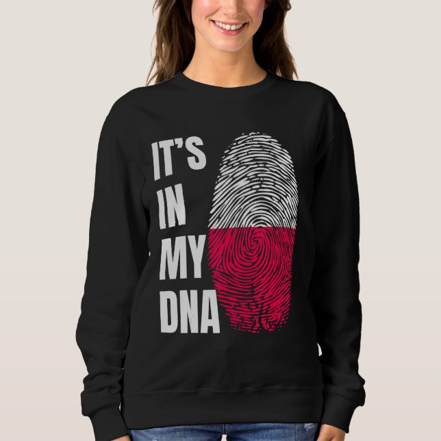 Camiseta Fingerprint DNA Biometry Polish Flag Poland (Frente)