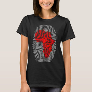 Camiseta Fingerprint Mês da História Negra Afro Orgulho Afr