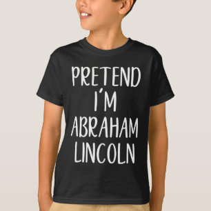 Camiseta Fingir Abraham Abe Lincoln Costume Halloween Simp