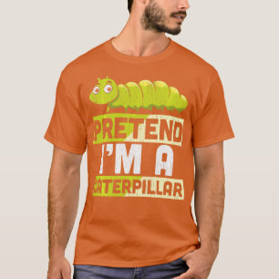 Camiseta Fingir Im Adultos De Lagarta Crianças Cos De Hallo