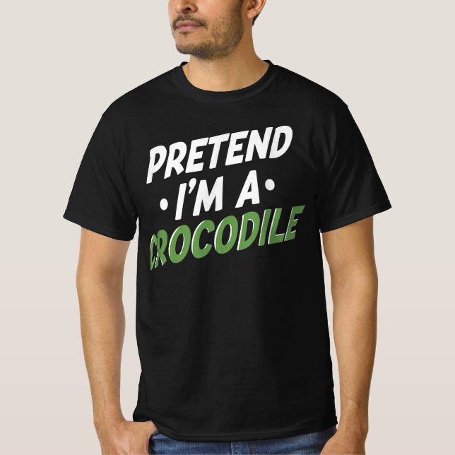 Camiseta Fingir Im Um Alligador De Crocodilo Lover Réptil G (Frente)