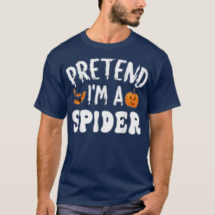 Camiseta Fingir-Me Um Costume De Halloween Homem Aranha Mul