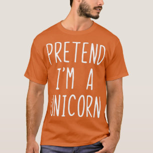 Camiseta Fingir-Me Um Figurino De Unicórnio, O Halloween 
