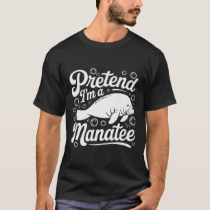 Camiseta Fingir-Me Um Homem De Figurino De Halloween Mulher