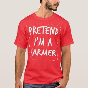 Camiseta Fingir O Farmer Fora Da Feira De Halloween