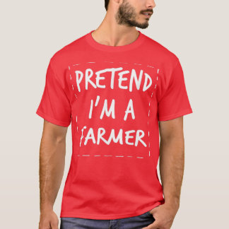 Camiseta Fingir O Farmer Fora Da Feira De Halloween