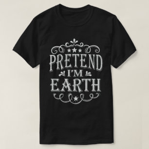 Camiseta Fingir que sou a fabulosa fantasia de Halloween