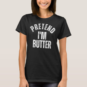 Camiseta Fingir que sou a fantasia de Halloween mais pregui