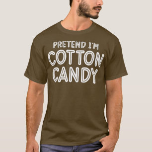 Camiseta Fingir que sou Cotton Candy Fácil Feira de Hallowe