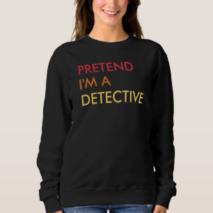 Camiseta Fingir que sou detetive Lazy Halloween Party Costu
